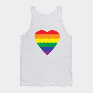 rainbow heart Tank Top